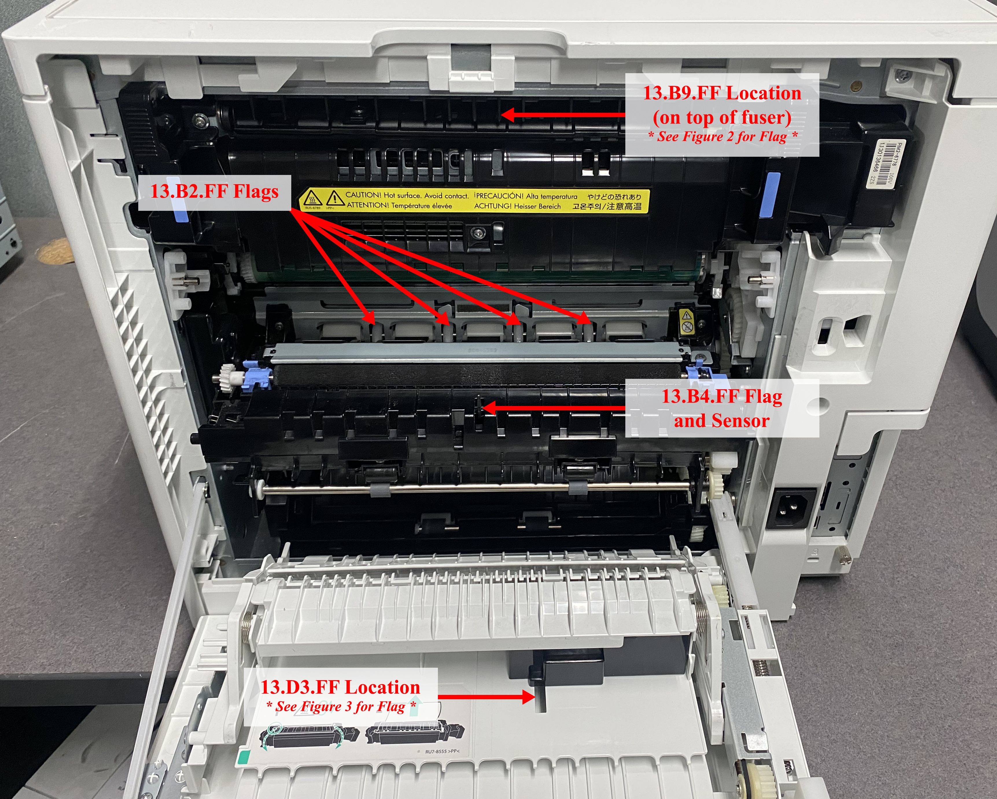 Residual Paper Jam Flag Locations 1